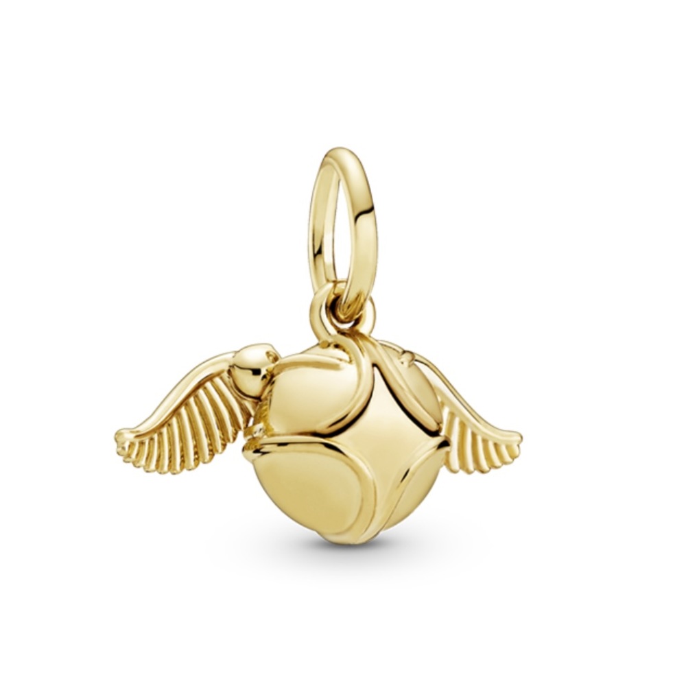 NWOT HARRY POTTER GOLDEN SNITCH PENDANT CHARM GOLD